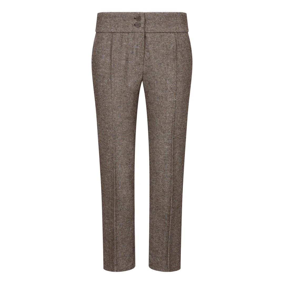 wsn06 Élégant costume années 20 en tweed pour femme blazer gilet et pantalon un charme irrésistible