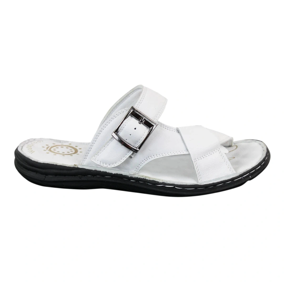 Sandales mules en cuir Wyndham W07 homme : confort ultime, style intemporel, marche assurée sous la pluie.